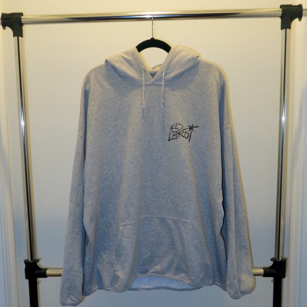Rare Sold Out TheKidLaroi Merch (F Love Album) Gray Hoodie